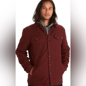 Marmot Men's Ridgefield Sherpa Flannel Shirt Jacket shacket